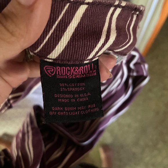 Rock & Roll denim pinstripe jeans - Picture 2 of 5